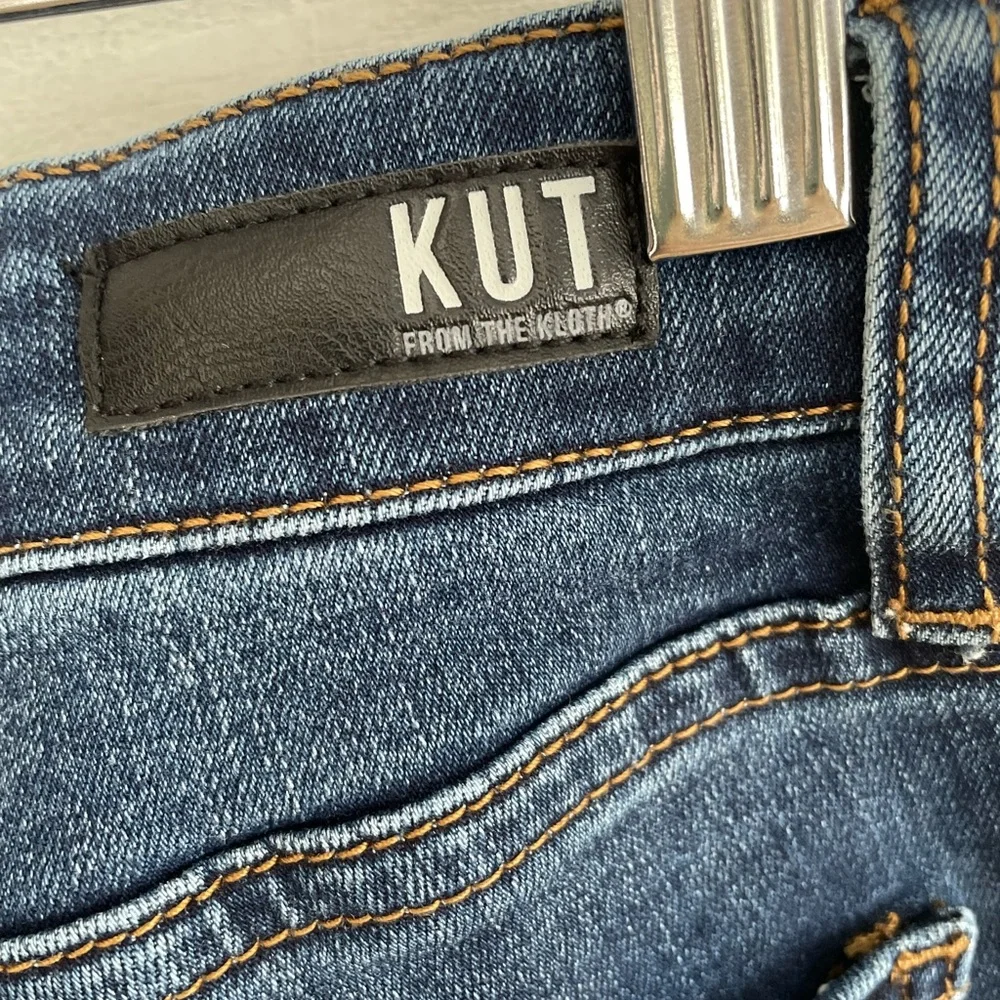 Kut From The Kloth Charlotte High Rise Wide Leg Culotte dark wash Jeans Size 8 - Picture 7 of 11